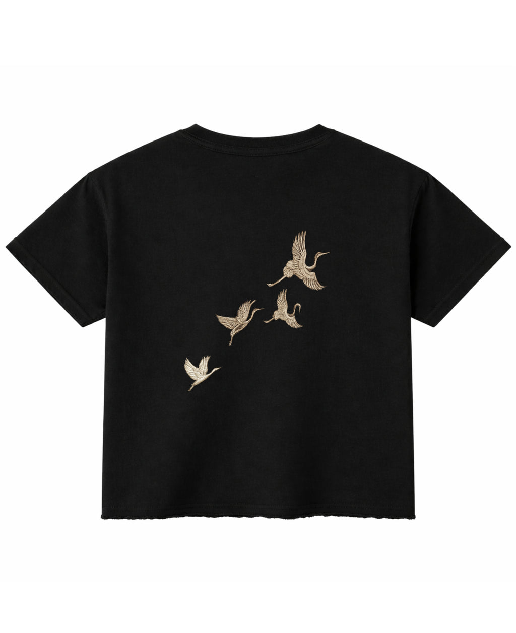 Black Boxy Fit T-shirt Back Design