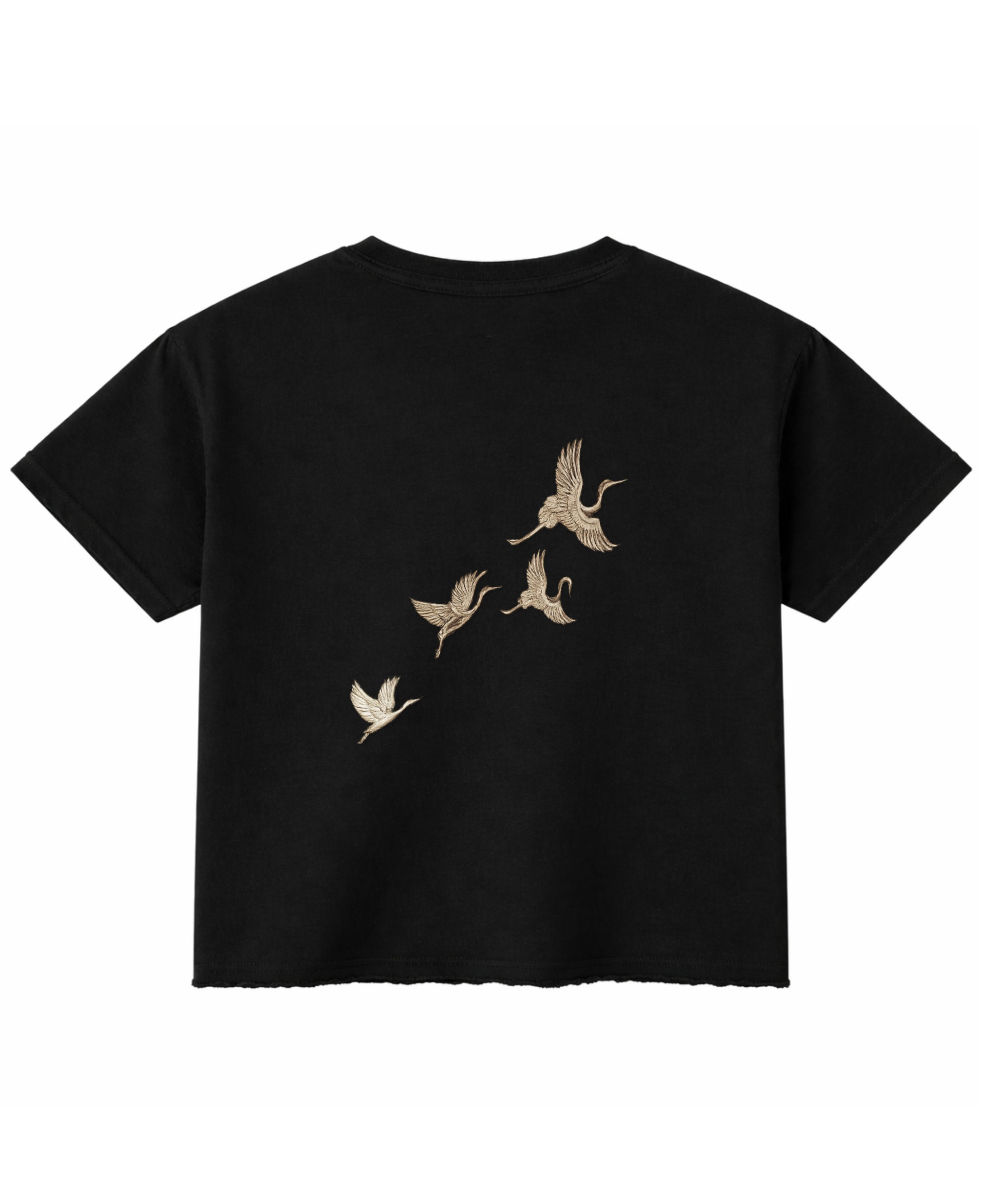 Black Boxy Fit T-shirt Back Design