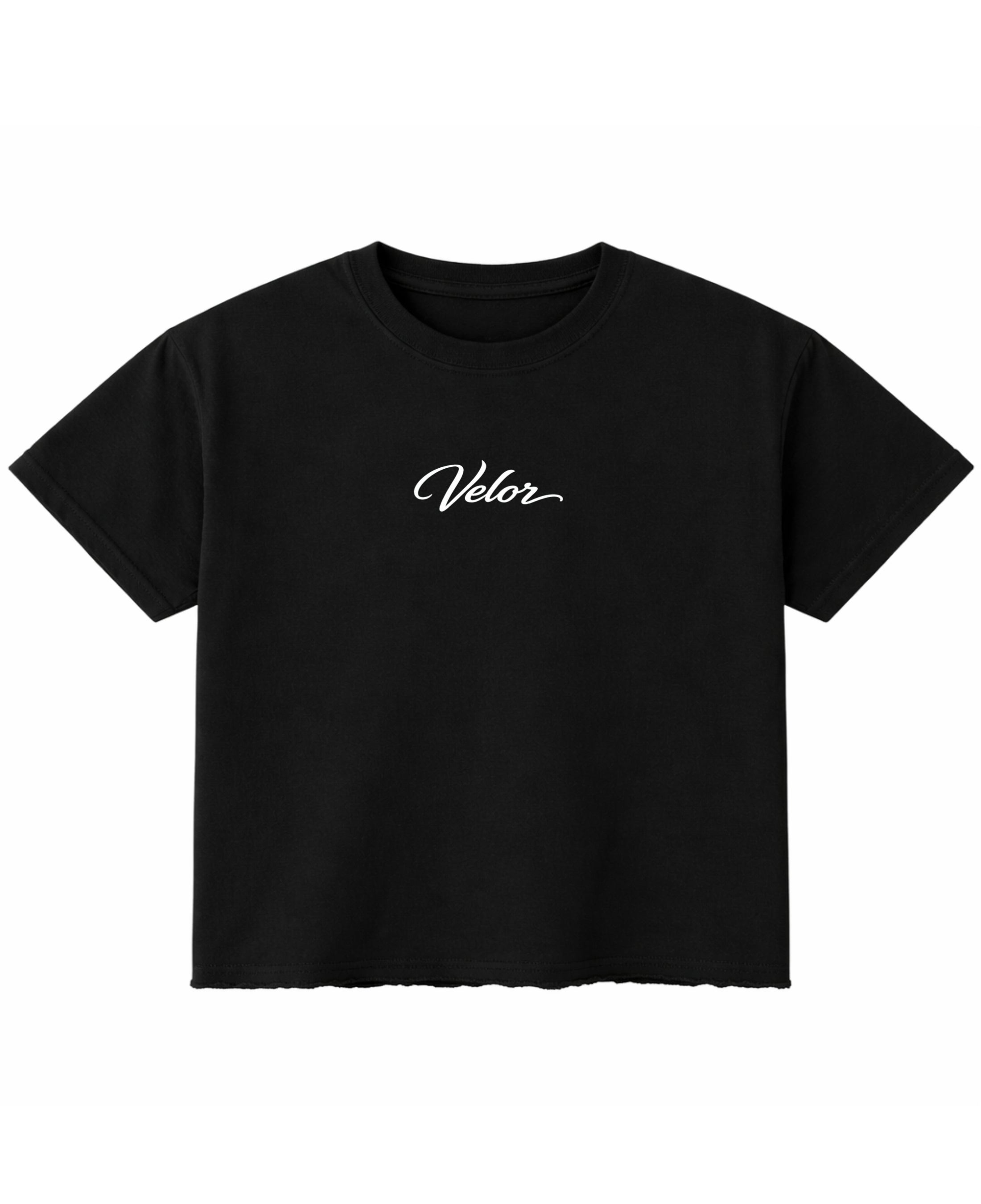 Black Boxy Fit T-shirt Front Design