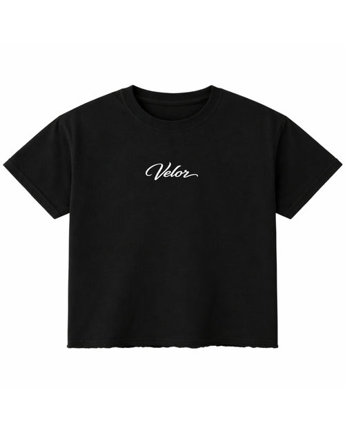 Black Boxy Fit T-shirt Front Design