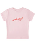 Baby Pink Baby Tee Front Design