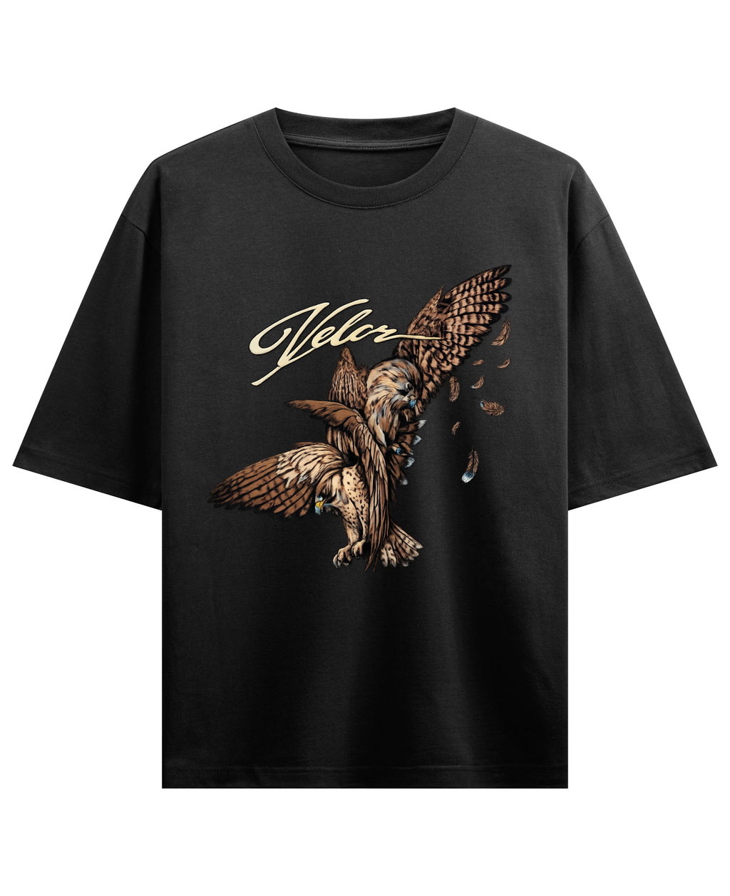 Black Oversized T-shirt Front Design