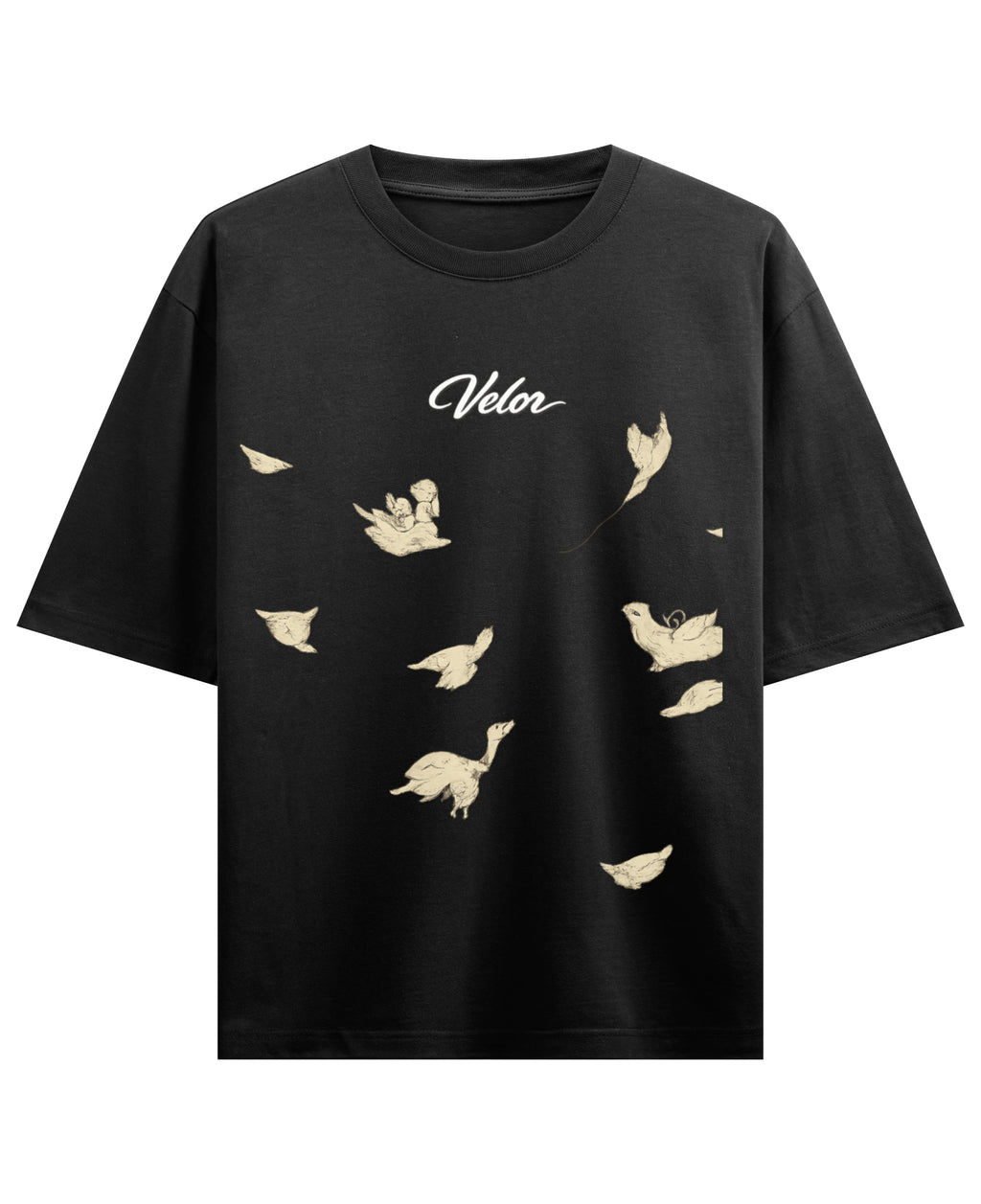 Black Oversized T-shirt Front Design