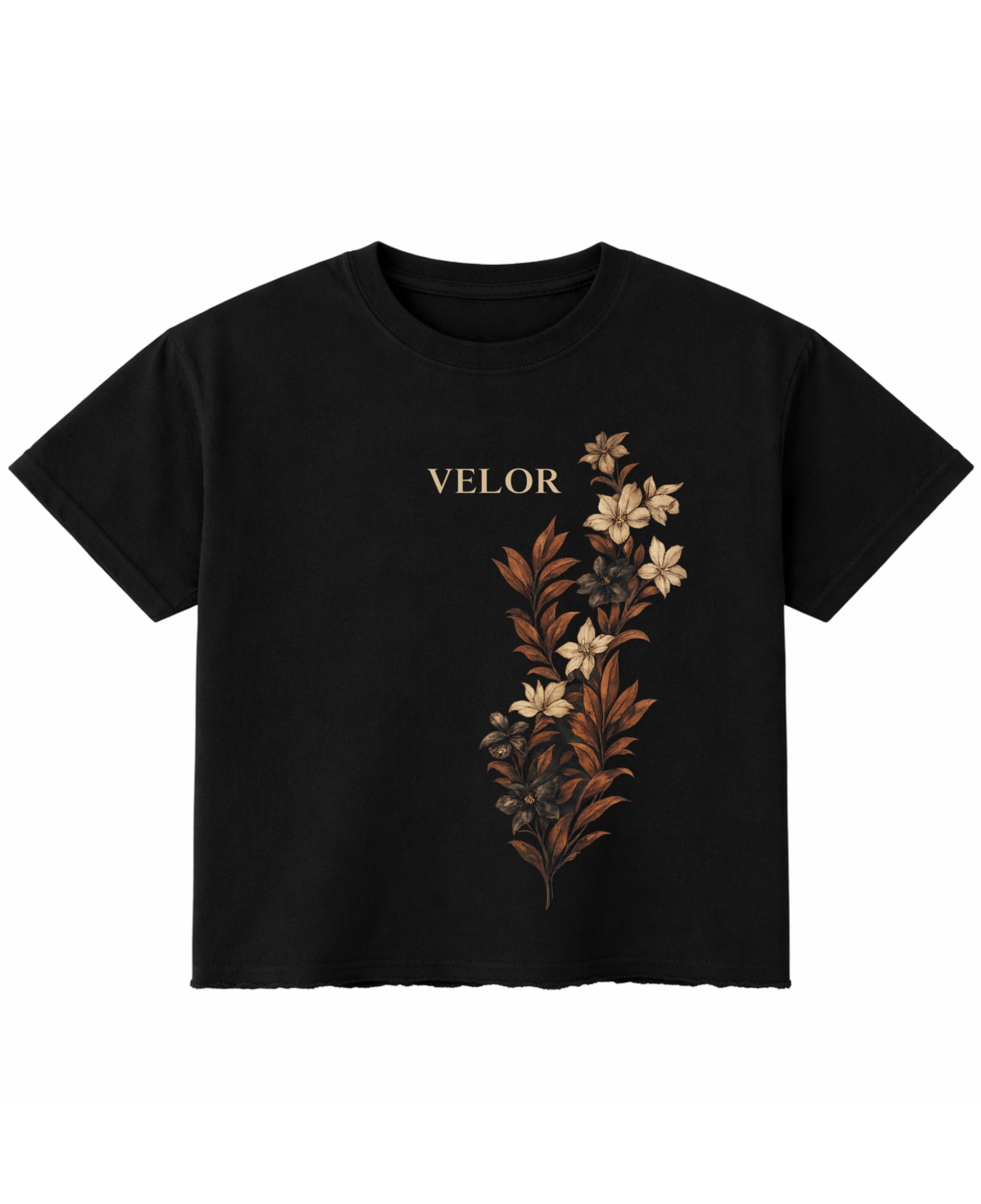 Black Boxy Fit T-shirt Front Design