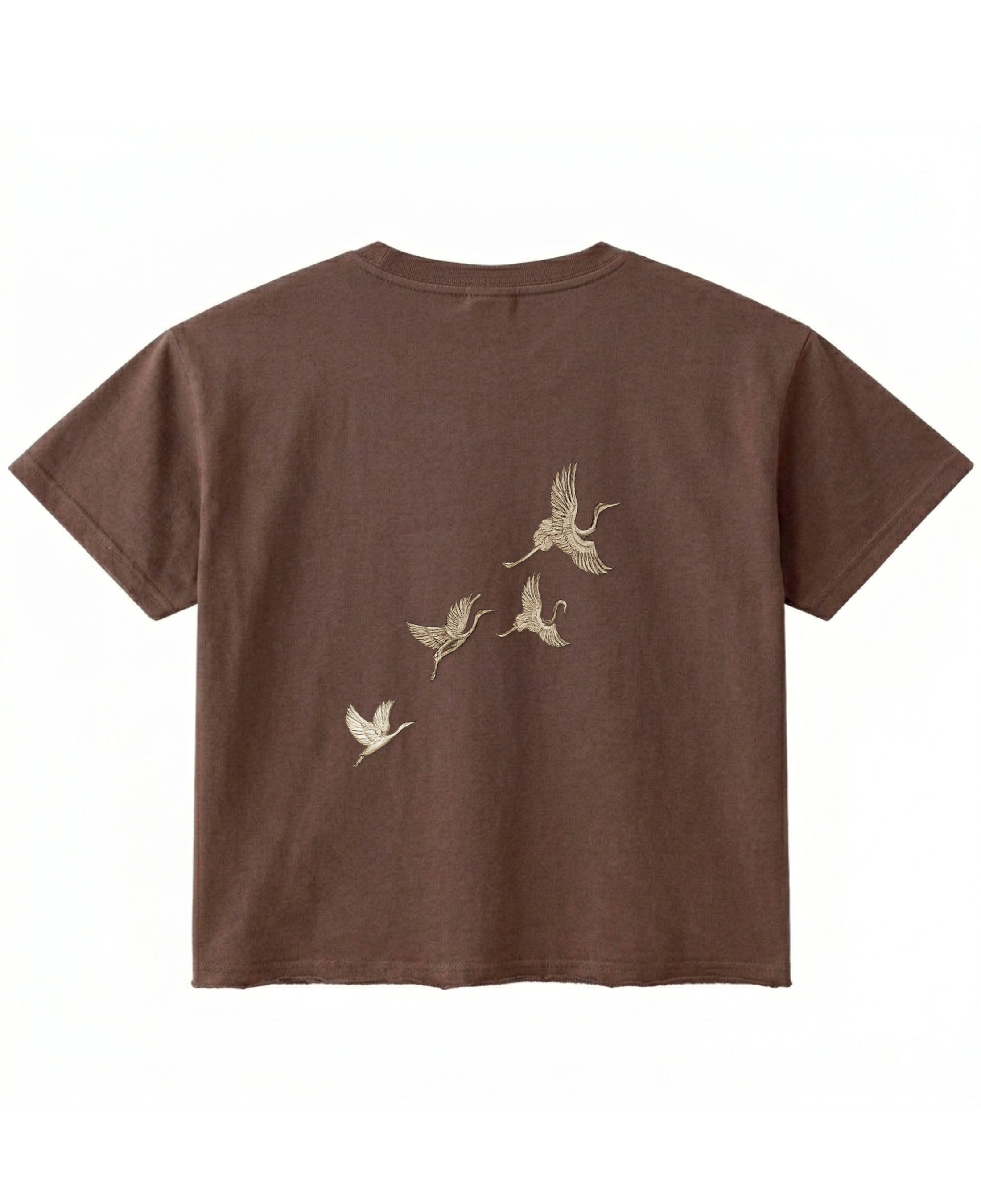 Brown Boxy Fit T-shirt Back Design