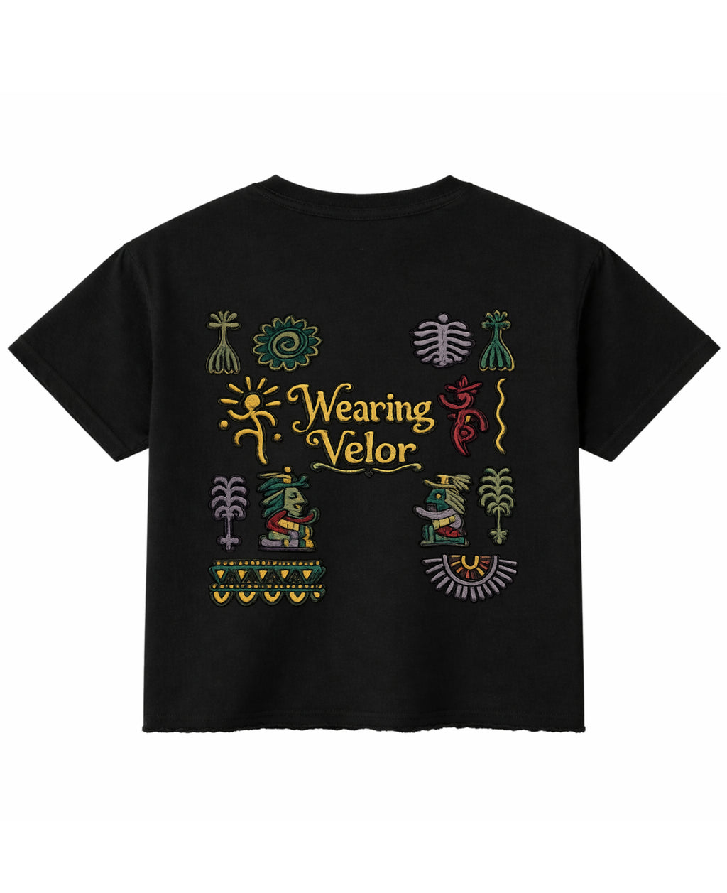 Black Boxy Fit T-shirt Back Design