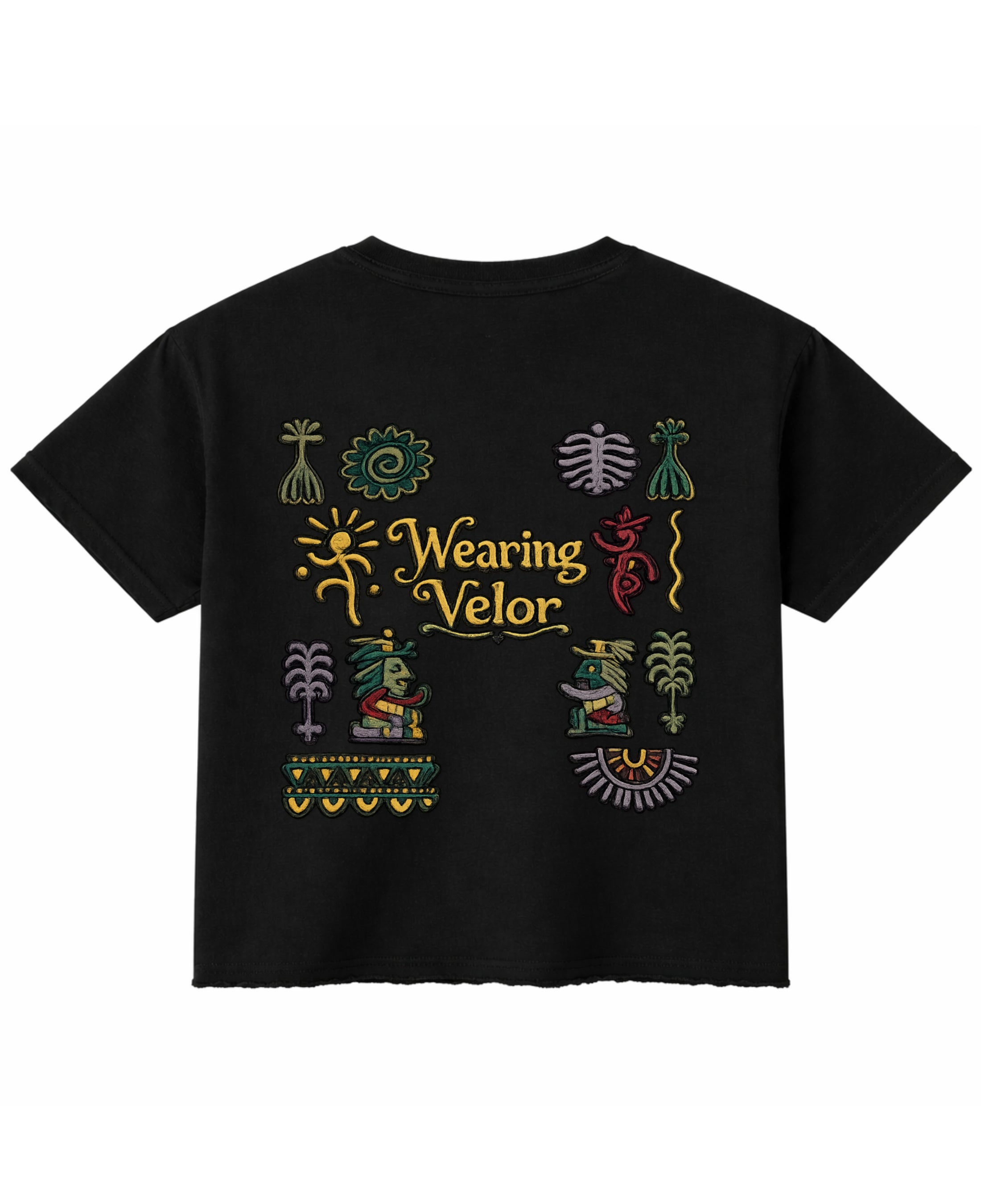 Black Boxy Fit T-shirt Back Design