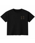 Black Boxy Fit T-shirt Front Design